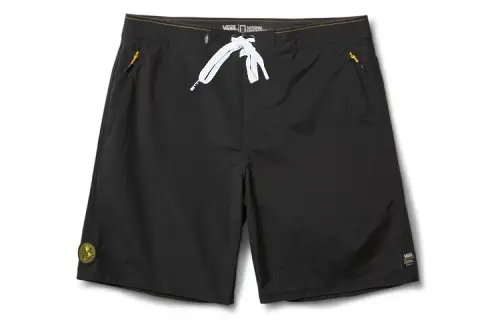 Vans VOYAGE TRUNK NATIONAL GEOGRAPHIC Casual Shorts Men's Black Moderate