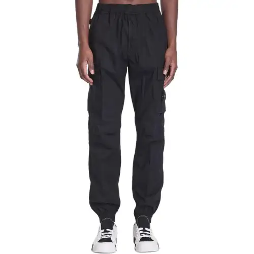 STONE ISLAND Cargo Pants Men's Black