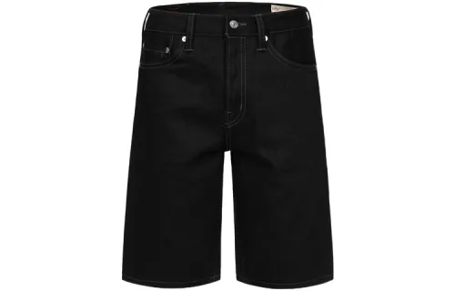 EVISU Logo-patches Denim Shorts