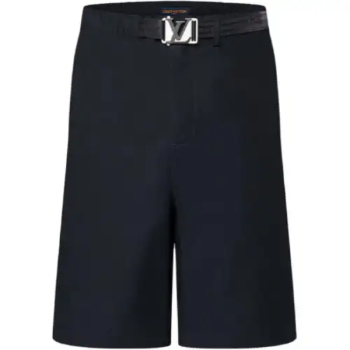 LOUIS VUITTON Lv Buckle Cotton Shorts
