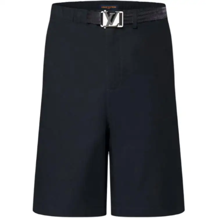 LOUIS VUITTON Lv Buckle Cotton Shorts