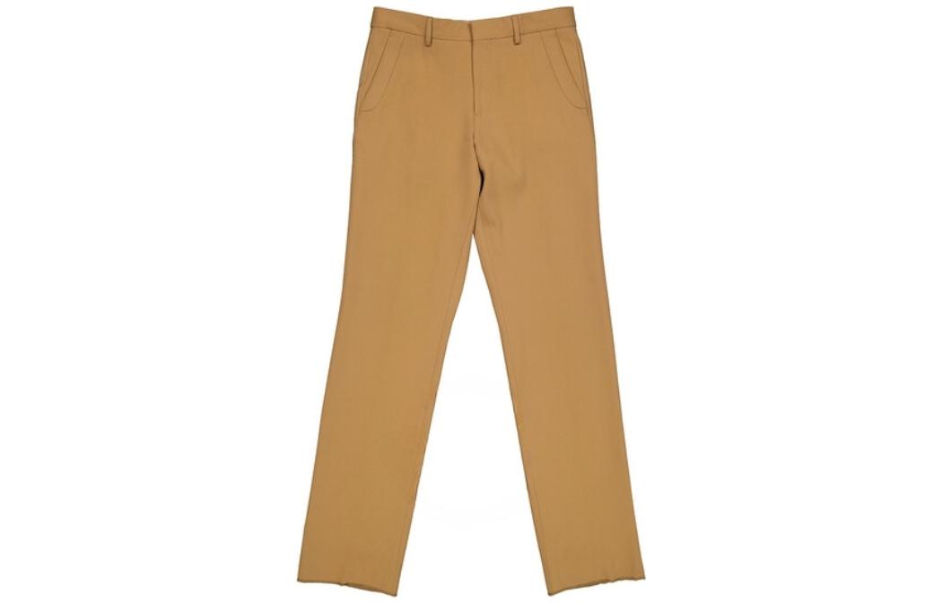 Burberry Suit Pants Men's Yellow Moderate