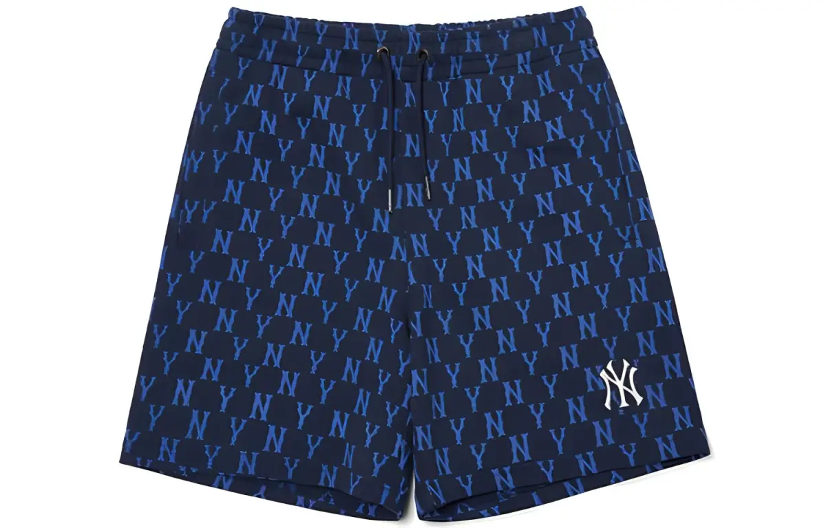 MLB Basic Logo Casual Shorts Unisex Blue Moderate