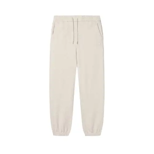 FILA MILANO Fashion Lace Up Versatile Comfortable Fleece Lined Casual Pants Men's Light Khaki Heather Gray