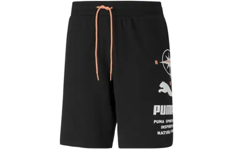 PUMA Casual Shorts Men's Black Moderate
