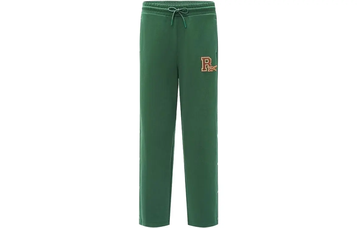 Reebok Casual Pants Unisex Dark Green Moderate Straight Fit Pants