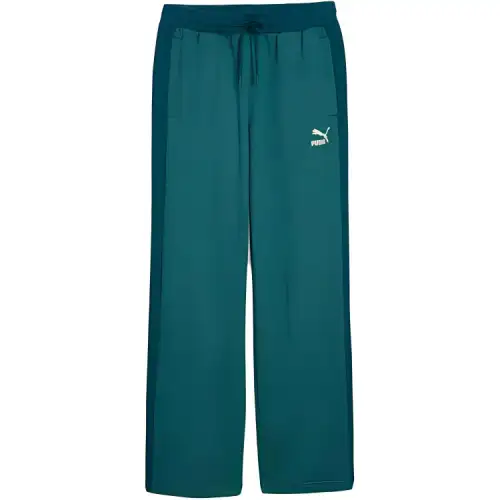 PUMA Casual Pants Men's Green Moderate Straight Fit Pants