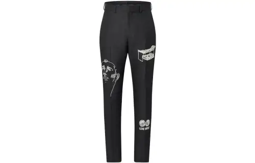 LOUIS VUITTON FW23 Casual Pants Men's Black