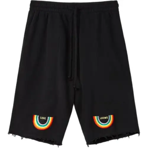 LOEWE Paula's Ibiza Casual Shorts Men's Black Moderate