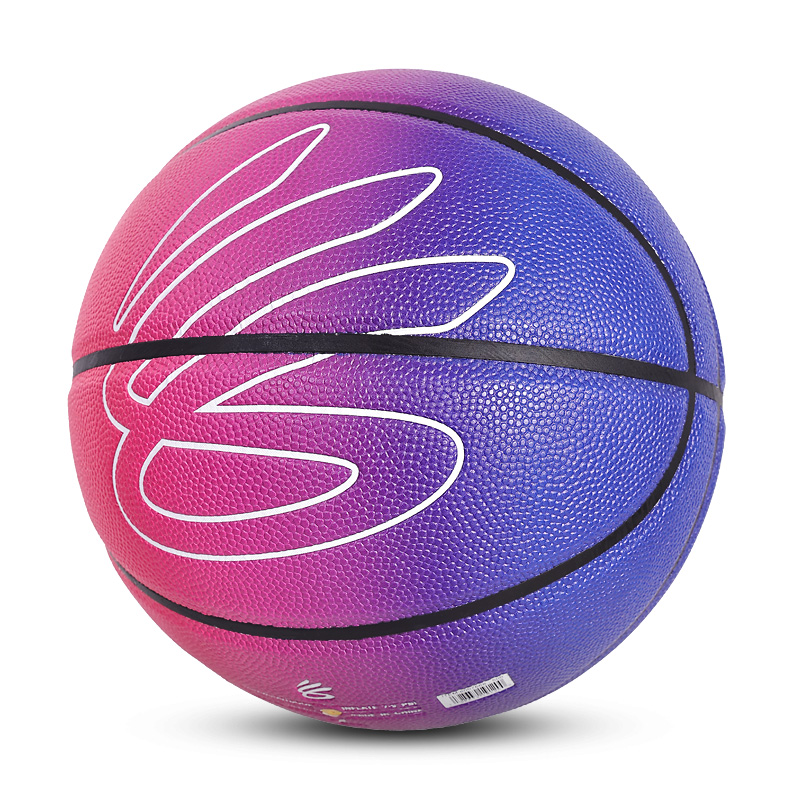 Under Armour CURRY Gradient Collection Pu Basketball Gradient Purple Pink Size 7 Ball Training Unisex