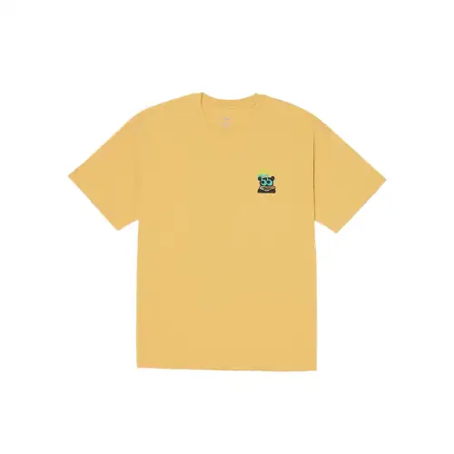Vans T Shirts Unisex Ochre Crew Neck Moderate Straight Fit