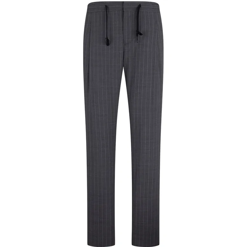 Tommy Hilfiger Suit Pants Men's Dark Gray Stripes 030