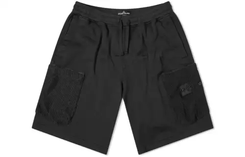 STONE ISLAND Cargo Shorts Men's Black Moderate