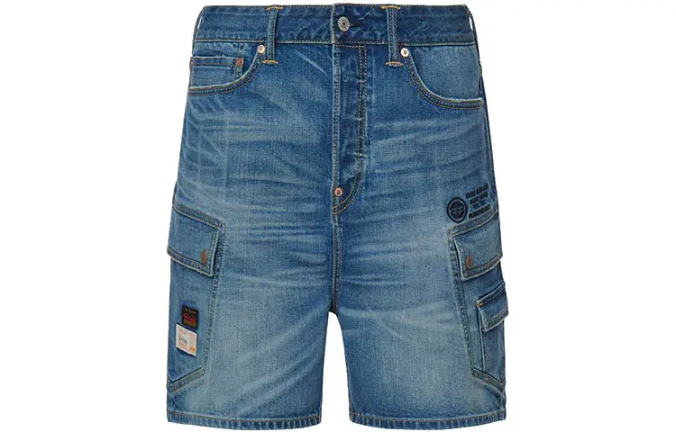 EVISU Denim Shorts Men's Denim Blue Moderate