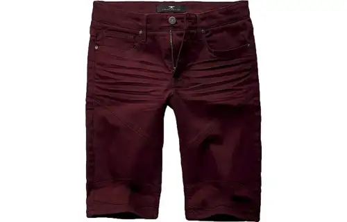 Jordan Denim Shorts Men's Burgundy Moderate