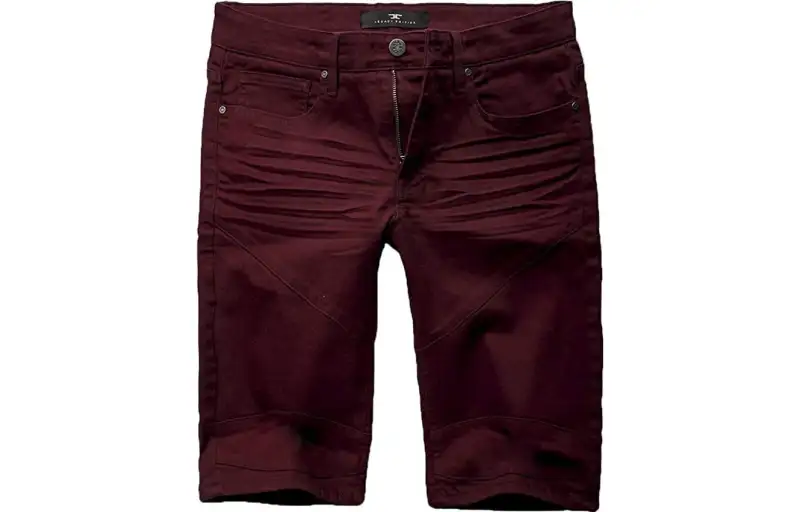 Jordan Denim Shorts Men's Burgundy Moderate