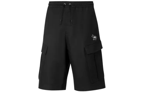 PUMA X Maison Kitsune Cargo Shorts Men's Black Moderate