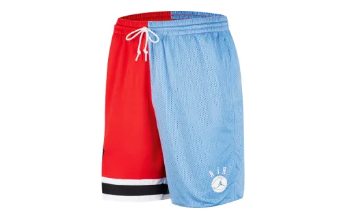 Jordan Casual Shorts Men's Red Blue Patchwork Thin