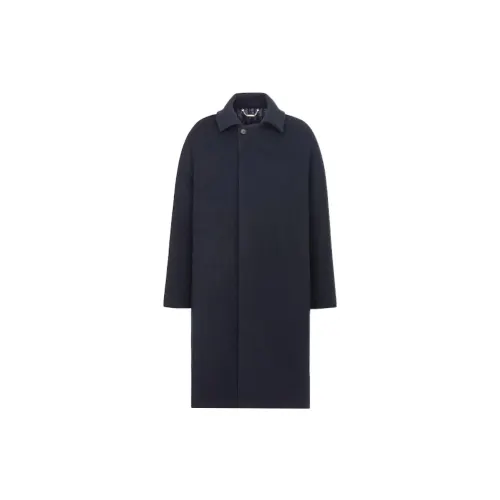 DIOR Coats Men's Lapel Moderate Straight Fit