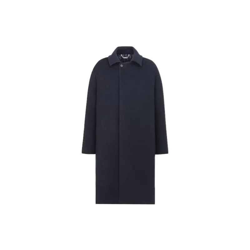 DIOR Coats Men's Lapel Moderate Straight Fit