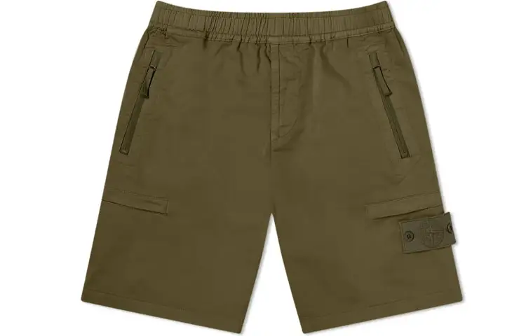 STONE ISLAND Casual Shorts Men's Army Green Moderate