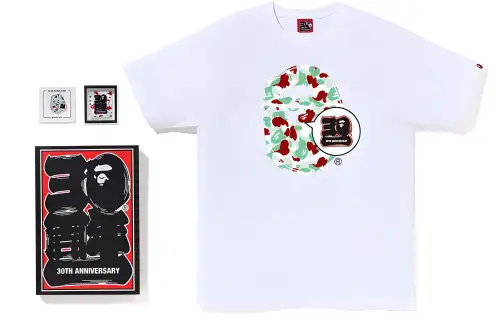 Bape Store Sendai Bape 30th Anniversary Ape Head Tee Set