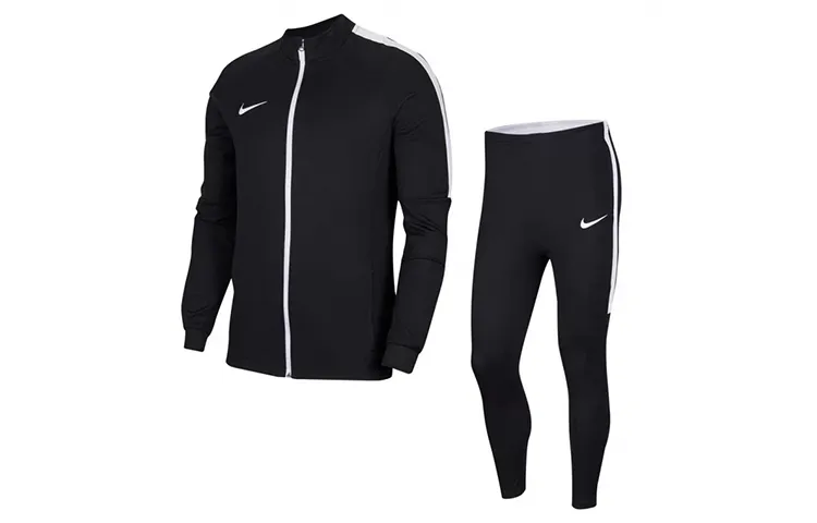 Nike Casual Sportswear Sets Men's Black Crew Neck Moderate