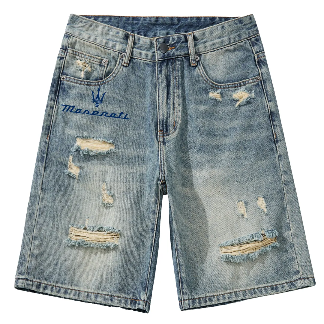 Maserati Denim Shorts Unisex Moderate