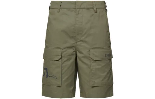EVISU Cargo Shorts Men's Dark Army Green