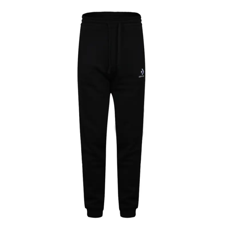 Converse Lifestyle Casual Collection, Brand Logo Letter Comfortable Fleece Lined Knitted Sweatpants Men's Black
