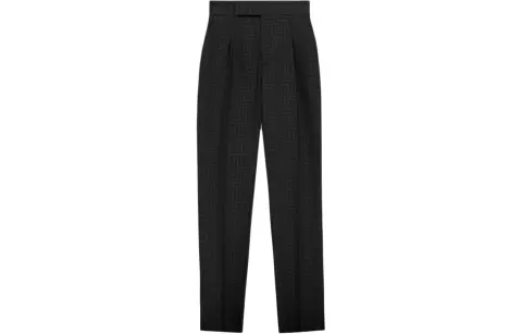 Fear Of God SS24 Eighth Season Collection Wool Jacquard Tapered Trouser Suit Pants Men's Black
