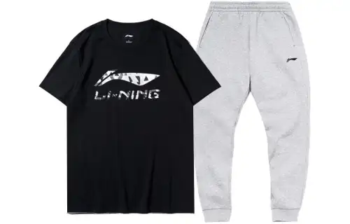 Li Ning Sports Life Collection Casual Sportswear Men's Crew Neck Moderate