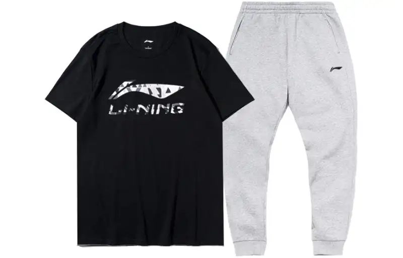 Li Ning Sports Life Collection Casual Sportswear Men's Crew Neck Moderate