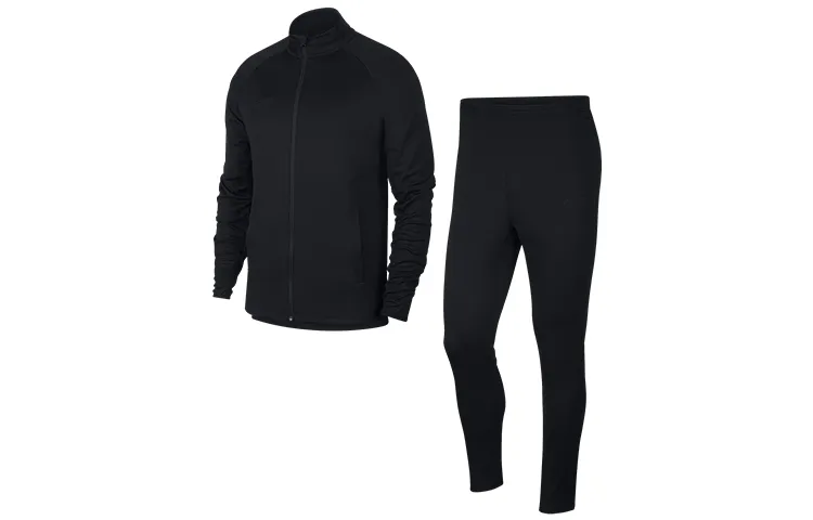 Nike Casual Sportswear Sets Men's Black Stand Collar Moderate