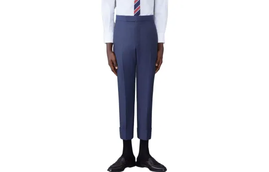 THOM BROWNE Fit 1 Backstrap Cropped Trousers