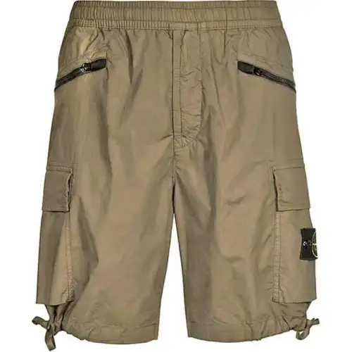 STONE ISLAND Casual Shorts Men's Umber