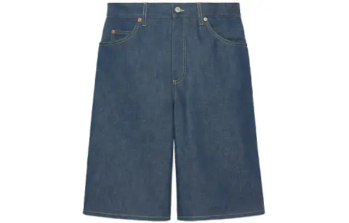 GUCCI Denim Shorts Men's Dark Blue