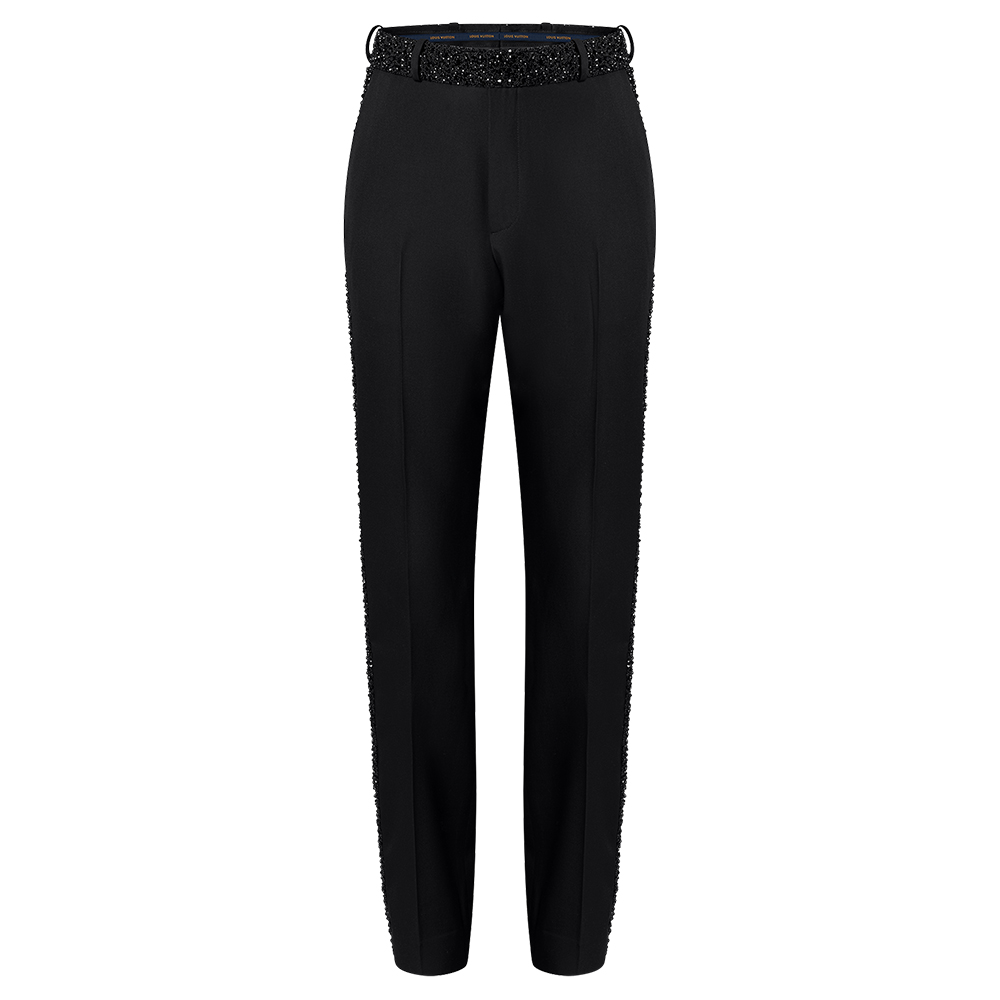 LOUIS VUITTON Made To Order Embellished Evening Cigarette Pants
