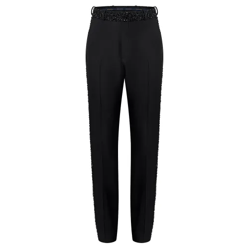 LOUIS VUITTON Made To Order Embellished Evening Cigarette Pants