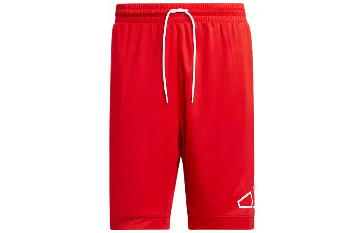 Adidas Casual Shorts Men's Red Moderate