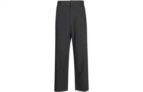 THE ROW Straight-leg Cotton Cropped Trousers