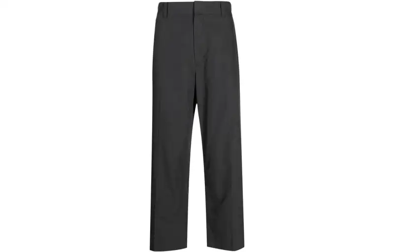 THE ROW Straight-leg Cotton Cropped Trousers