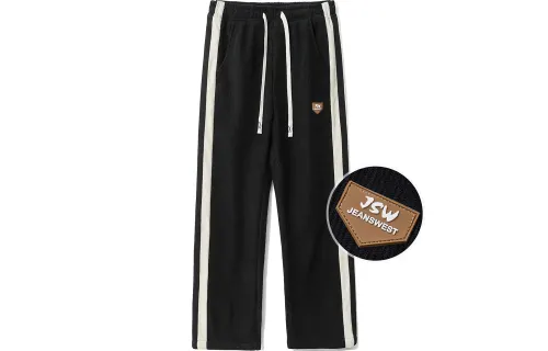 JEANSWEST Casual Pants Unisex Moderate Straight Fit Pants