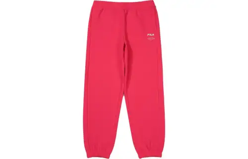 FILA Casual Pants Men's Pink Moderate Cuffed Pants