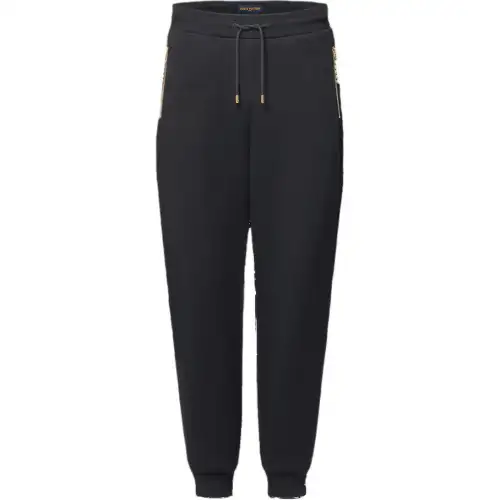 Lv Embroidered Jersey Jogpants