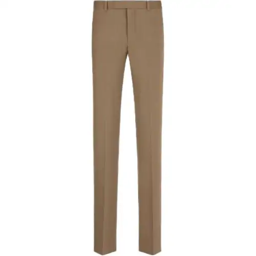 DIOR Casual Pants Men's Khaki Moderate Straight Fit Pants