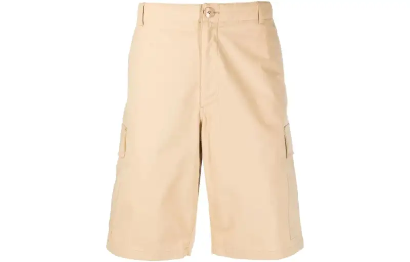 KENZO Logo Patch Knee Length Cargo Shorts