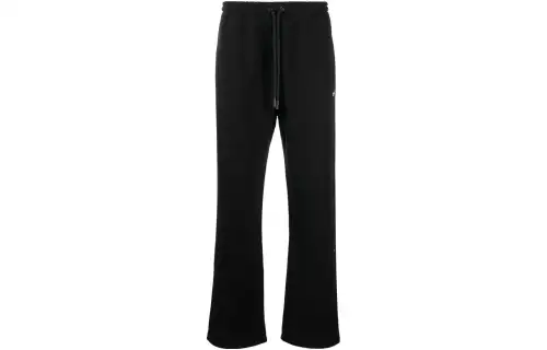 OFF-WHITE Diag-embroidered cotton track pants