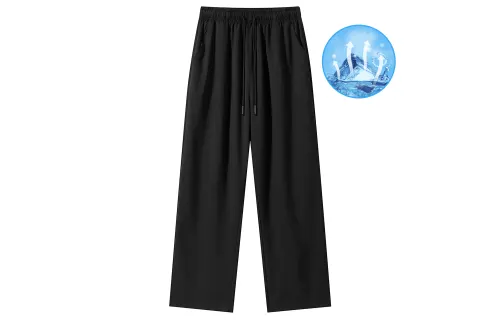 JEANSWEST Casual Pants Unisex Moderate Straight Fit Pants