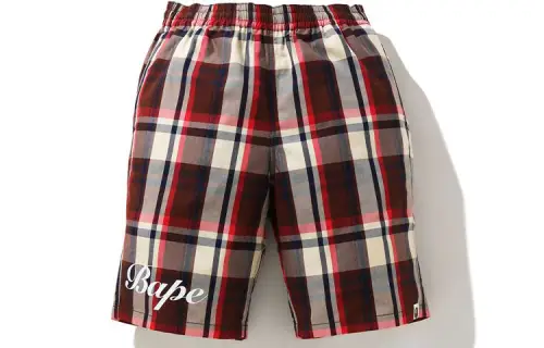 Bape Check Shorts